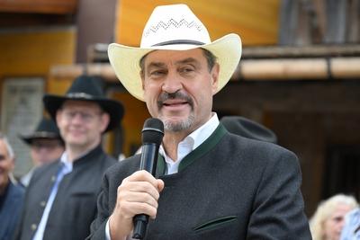 Wiederer?ffnung der neuen Main Street der Westernstadt Pullman City in Eging-stock-foto