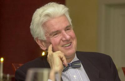 08.02.2001, Deutschland, Sachsen, Dresden, Nobelpreistr?ger (Nobelpreis f?r Medizin) G?nter Klaus-Joachim Blobel, deutsc-stock-foto
