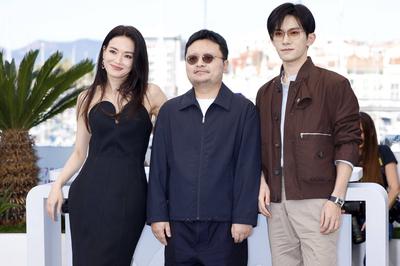 Shu Qi, Bi Gan, Jackson Yee-stock-foto