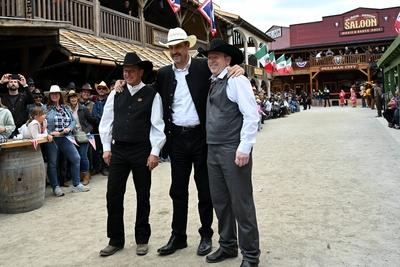 Wiederer?ffnung der neuen Main Street der Westernstadt Pullman City in Eging-stock-foto