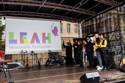 25.05.2025, GER, News - Veranstaltung - Event, Weltrekordversuch f?r die gr??te Inklusionsperformance der Welt by Leah e.V.-stock-foto