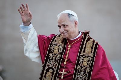 Rome, Pope Leo XIV takes office on the Roman Chair in the Basilica of St. John Lateran.-stock-foto