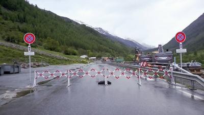 Vor einer Woche wurde das Bergdorf Blatten L?tschental evakuiert. 300 Menschen mussten in nur 90 Minuten ihre Wohnungen-stock-foto