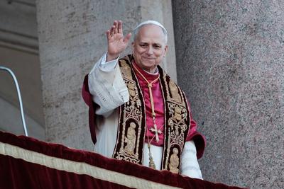 Rome, Pope Leo XIV takes office on the Roman Chair in the Basilica of St. John Lateran.-stock-foto