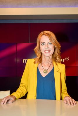 "Maischberger", Talkshow im Studio Adlershof, Berlin, 26.05.2025-stock-foto