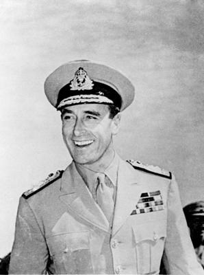 The War in the Far East- the Burma Campaign 1941-1945 British Personalities: Admiral Lord Louis Mountbatten, the Supreme-stock-foto