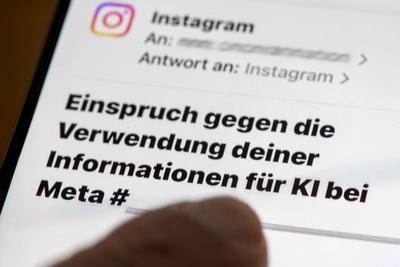 Meta, Einspruch gegen KI-Training, Einspruch gegen die Verwendung der eigenen Informationen f?r KI-Training, Best?tigungsmail nach Widerspruch, M?nchen, 26. Mai 2025-stock-foto