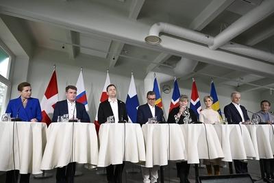 Nordic Prime Ministers Summer Meeting at Paimio Sanatorium-stock-photo