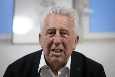Egon Krenz, Holger Friedrich-stock-foto