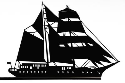 Segelschiff mit weissem Hintergrund Segelschiff mit weissem Hintergrund, sailing ship with white background, Copyright:-stock-photo