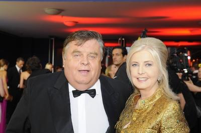 Helmut und Daniele Thoma beim 11 Deutschen Fernsehpreis am 26 09 2009 im Coloneum in K?ln-stock-foto