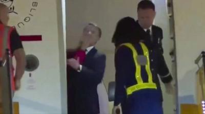 Emmanuel Macron bouscul? par Brigitte Macron-stock-foto
