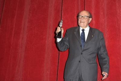 Marcel Oph?ls during the Berlinale Camera Award Ceremony at the 65th Berlin International Film Festi-stock-foto
