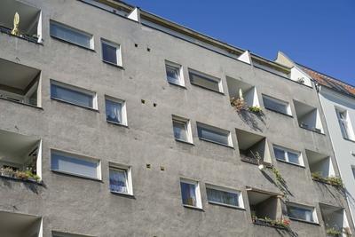 Sozialbau, Wohnhaus, Prinzregentenstra?e, Wilmersdorf, Charlottenburg-Wilmersdorf, Berlin, Deutschland *** Social housin-stock-foto