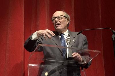 Marcel Oph?ls during the Berlinale Camera Award Ceremony at the 65th Berlin International Film Festi-stock-foto