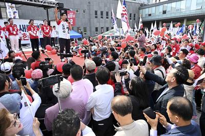 Kim Moon-Soo's campaign for presidential election in Korea-stock-photo