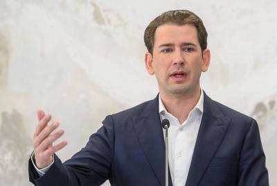 20250527 Stellungnahme von ehem. Bundeskanzler Kurz nach Freispruch-stock-foto