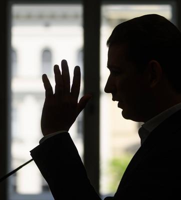20250527 Stellungnahme von ehem. Bundeskanzler Kurz nach Freispruch-stock-foto