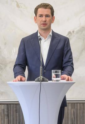 20250527 Stellungnahme von ehem. Bundeskanzler Kurz nach Freispruch-stock-foto