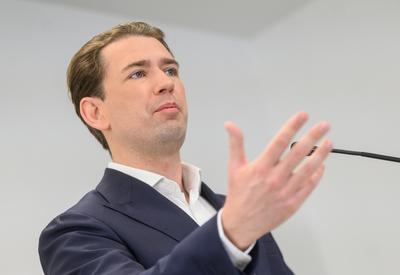 20250527 Stellungnahme von ehem. Bundeskanzler Kurz nach Freispruch-stock-foto