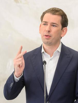 20250527 Stellungnahme von ehem. Bundeskanzler Kurz nach Freispruch-stock-foto
