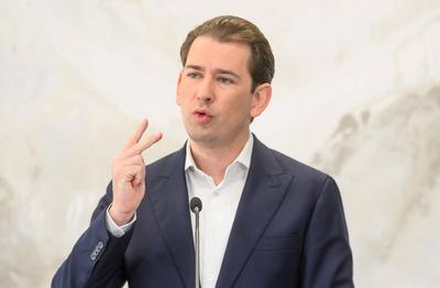 20250527 Stellungnahme von ehem. Bundeskanzler Kurz nach Freispruch-stock-foto