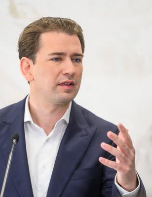 20250527 Stellungnahme von ehem. Bundeskanzler Kurz nach Freispruch-stock-foto