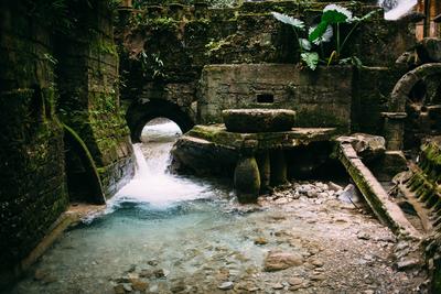 Mexiko, Xilitla, San Luis Potosi, Las Pozas surrealistische Skulptur Garten von Edward James *** Mexico, Xilitla, San Lu-stock-photo