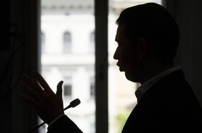 20250527 Stellungnahme von ehem. Bundeskanzler Kurz nach Freispruch-stock-foto