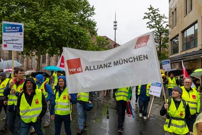 verdi Warnstreik der Versicherungsbranche - Privates Versicherungsgewerbe, N?rnberg, 28.05.2025-stock-foto