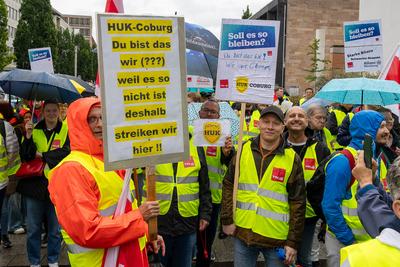 verdi Warnstreik der Versicherungsbranche - Privates Versicherungsgewerbe, N?rnberg, 28.05.2025-stock-photo