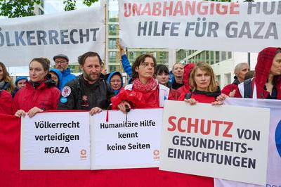 Hilfsorganisationen fuer die Wahrung des humanitaeren Voelkerrechts-stock-foto