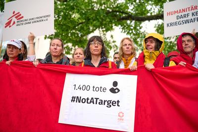 Hilfsorganisationen fuer die Wahrung des humanitaeren Voelkerrechts-stock-foto
