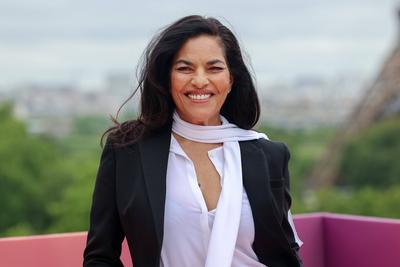 Premiere du film 'And just like that that...' devant la tour Eiffel-stock-foto