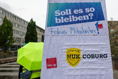 verdi Warnstreik der Versicherungsbranche - Privates Versicherungsgewerbe, N?rnberg, 28.05.2025-stock-photo