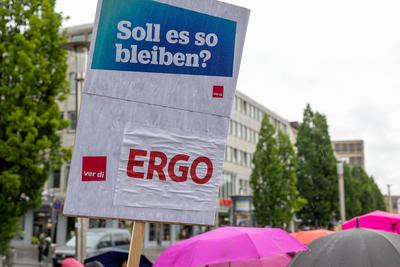 verdi Warnstreik der Versicherungsbranche - Privates Versicherungsgewerbe, N?rnberg, 28.05.2025-stock-photo
