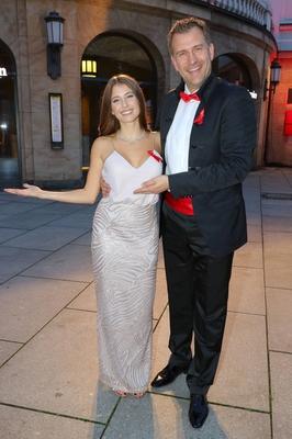 Hope Gala Dresden 27 10 2018 Catherine Cathy Fischer Hummels + Rene Kindermann bei der Hope Ga-stock-foto