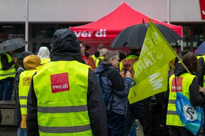 verdi Warnstreik der Versicherungsbranche - Privates Versicherungsgewerbe, N?rnberg, 28.05.2025-stock-photo