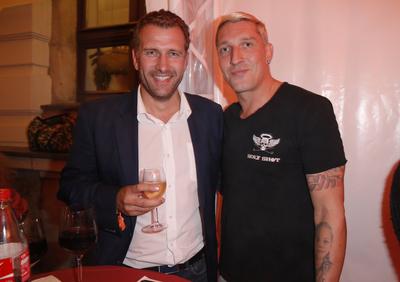 Rene Kindermann Stefan Kretzschmar / Warm-Up-Party im Rahmen der 7. GRK Golf Charity Masters 2014 am 22. August 2014 im-stock-foto