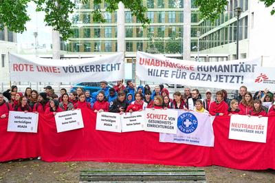 Hilfsorganisationen fuer die Wahrung des humanitaeren Voelkerrechts-stock-foto