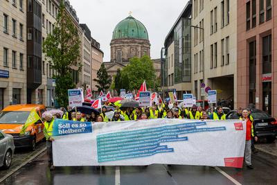 verdi Warnstreik der Versicherungsbranche - Privates Versicherungsgewerbe, N?rnberg, 28.05.2025-stock-photo