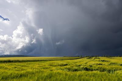 Gewitter in Hessen-stock-foto