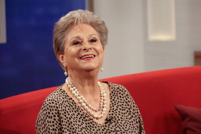 Dagmar Frederic, S?ngerin, T?nzerin und Moderatorin, zu Gast in der Fernsehsendung DAS!, eine Live-Talksendung des Nordd-stock-foto