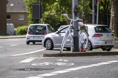 Fahrradunfall-stock-foto