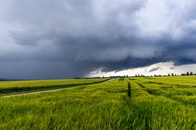 Gewitter in Hessen-stock-foto