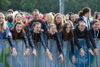 Leipzig - Bundespr?sident Steinmeier h?lt Rede: Internationales Turnfest offiziell er?ffnet-stock-photo