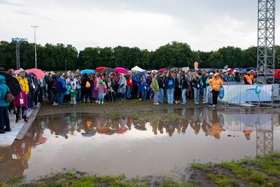 Leipzig - Bundespr?sident Steinmeier h?lt Rede: Internationales Turnfest offiziell er?ffnet-stock-photo