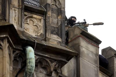 Scharfsch?tzen der Polizei NRW-stock-foto