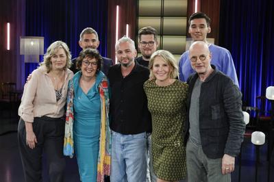 Gesine Cukrowski, Judith Gr?mmer, Micky Beisenherz, Achim Oecal, Chris Tall, Susan Link, Christian Berkel, San Diego Pooth-stock-foto