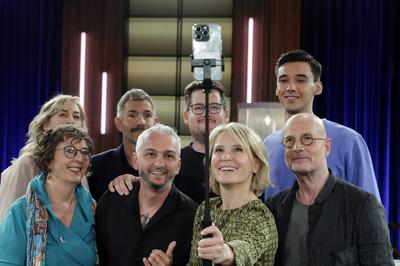 Judith Gr?mmer, Gesine Cukrowski, Achim Oecal, Micky Beisenherz, Susan Link, Chris Tall, Christian Berkel, San Diego Pooth-stock-foto